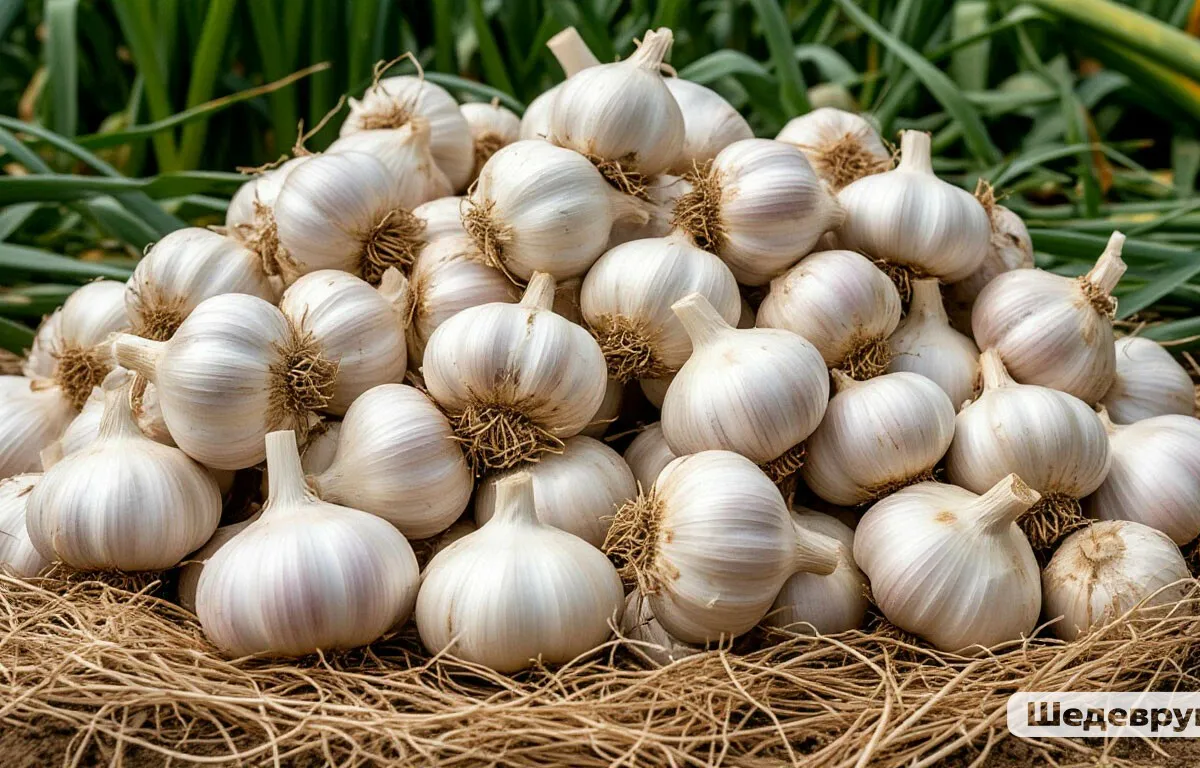 С 2 по 11 мая чесноку — необходимо: 40 грамм в воду — и головки размером с арбуз