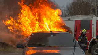 Полыхнуло: под Рязанью сгорел автомобиль