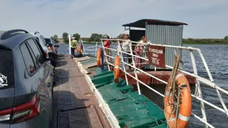 В Рязанской области перекрыли паромную переправу из-за падения уровня воды в Оке