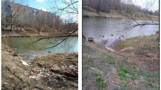 Хорошие новости! У пруда в Дашково-Песочне навели порядок