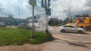 В Канищеве на перекрёстке 30 июля произошло ДТП с участием троллейбуса