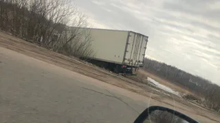 В Касимовском районе фура вылетела в кювет