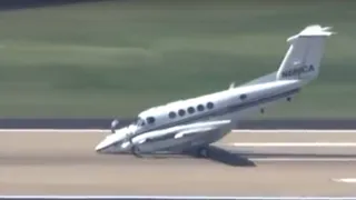 В США приземлился самолет без шасси