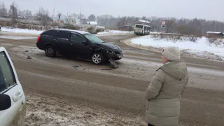 В Соколовке Skoda Octavia столкнулась с иномаркой