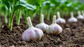 После схода снега чесноку - первым делом: многие забывают про эту важную подкормку и теряют половину урожая