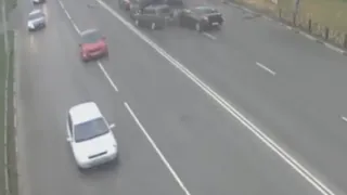 На Московском шоссе столкнулись четыре автомобиля