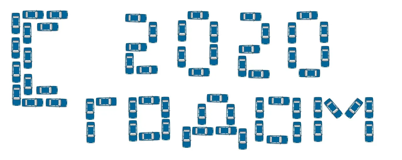 Автолюбители Нижнекамска выстроят надпись «С 2020 годом» из машин