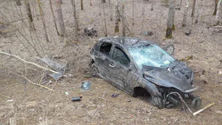 В Клепиковском районе пьяный водитель «Форда» вылетел в кювет