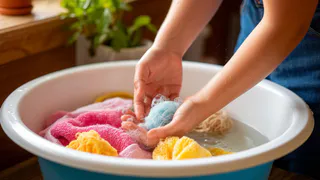 Больше не вывариваю старые полотенца: добавляю две ложки в таз - станут как магазинные