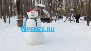 Юные пензенцы слепили главного зимнего героя