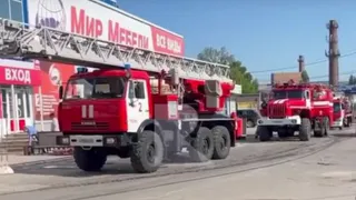 На проезде Яблочкова в Рязани утром 4 июля произошёл пожар в ТЦ НИТИ