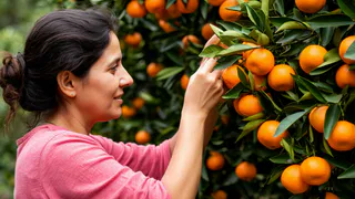 Побывала в Абхазии на сборе мандаринов и хурмы: честно рассказываю, сколько можно заработать и в чем подвох