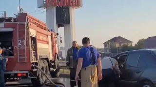 На въезде в Рязань 26 июня вспыхнул автомобиль