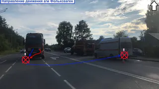 В Коми водитель грузовика устроил ДТП и отправил в кювет "Жука"