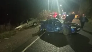 Массовое ДТП в Рязанской области: трактор погрузчик столкнулся с тремя легковушками