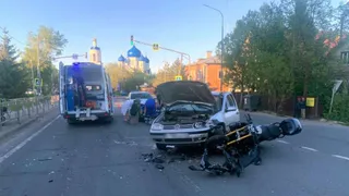 Под Владимиром мотоциклист попал в ДТП, двигаясь по встречке