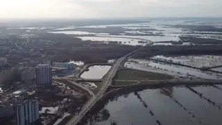 20 марта 2023 года вода в Оке у Рязани поднялась на 56 см