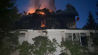 В Киржачском районе сгорел частный дом