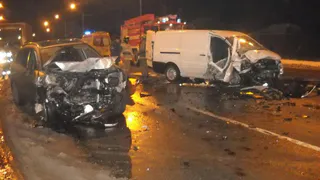 На трассе М-5 "Урал" в Рыбновском районе столкнулись "Рено"и "Ситроен"