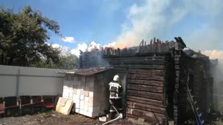 Пожар в Комаричском районе