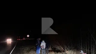 На трассе под Рязанью Volkswagen Polo улетел в кювет