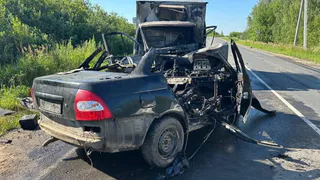 В Вязниковском районе в ДТП погибли три человека и сгорели два автомобиля