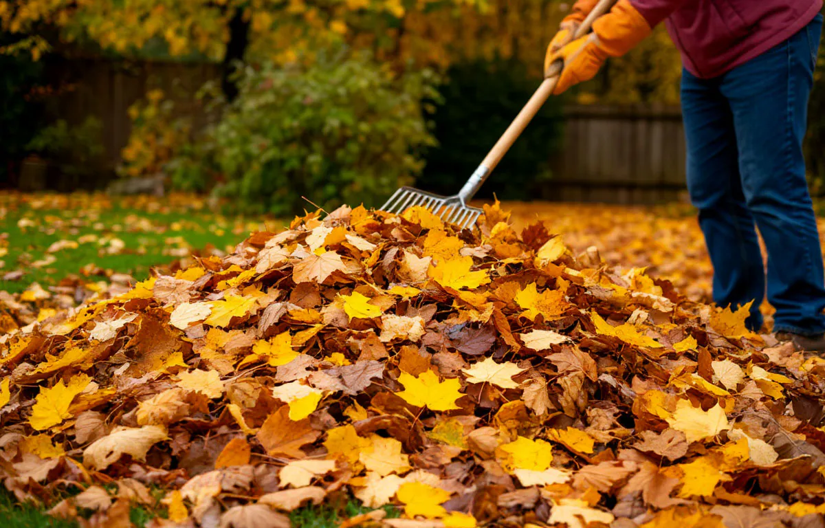 Сгребаю опавшие листья в 3 места на участке: весной получу тройную пользу