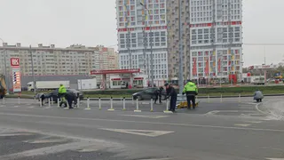 В Пензе сотрудники МБУ «Пензавтодор» убрали сигнальные столбики на кольцевой развязке на ГПЗ