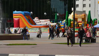 В Рязани с площади Победы украли надувной батут