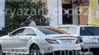 В Рязани на видео попал конфликт между водителями