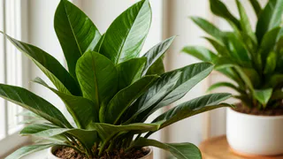 1 столовую ложку в горшок – и замиокулькас подарит новые "стрелы": станет красавцем за 2 дня