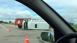 Маршрутка перевернулась в Кораблинском районе - 10 пострадавших