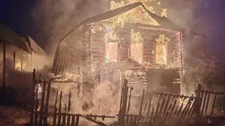 В деревне Желнино Александровского района пожар полностью уничтожил дом