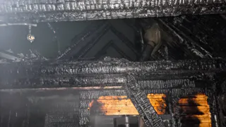 В Коми пожар в дачном доме тушили 14 огнеборцев