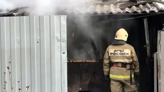 В Рязани 16 января на улице на улице 3-й Коломенский проезд случился пожар