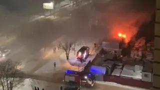 Во Владимире вспыхнули вагончик и сторожка на территории стройки ЖК "Факел"