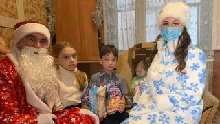 Дед Мороз – полицейский поздравил детей