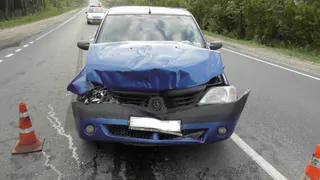 Под Рязанью столкнулись "Рено" и "БМВ", пострадал ребенок