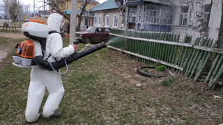 Дома и дороги: в Заокском продолжили дезинфекцию улиц