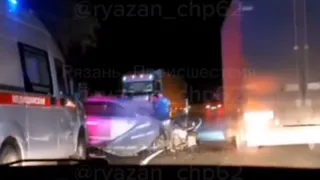 В Клепиковском районе произошло массовое ДТП с грузовиками