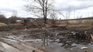 Приезжают утром: как грузовики заполняют свалку в пойме Трубежа