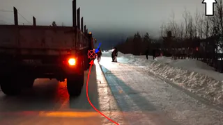 В Усинске водитель КамАЗа протаранил Chevrolet Niva: есть пострадавший