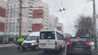 В Рязани маршрутка угодила в ДТП