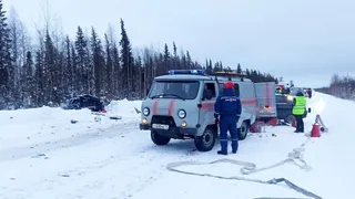 Трагедия на подъезде к Усинску: два человека погибли в лобовом столкновении