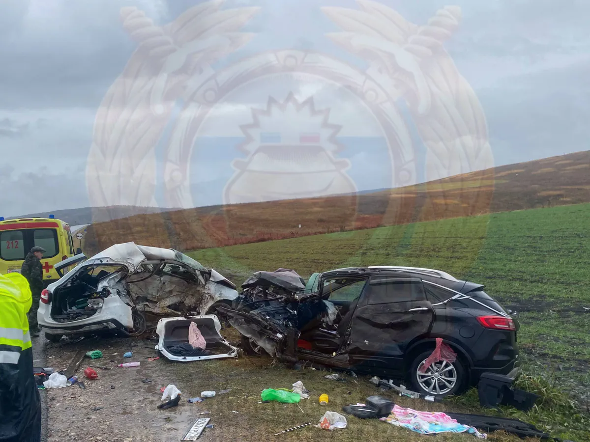 Машины всмятку: смертельное ДТП произошло в Альметьевском районе Татарстана