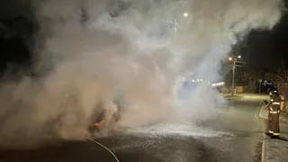 Во Владимире произошло возгорание легкового автомобиля