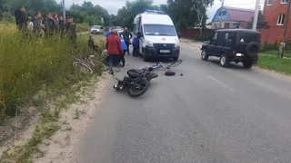 На улице Коняева в Рязани 19-летний водитель мопеда сбил 66-летнего велосипедиста
