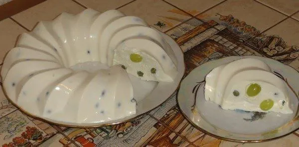 Нежнейший творожный десерт с виноградом