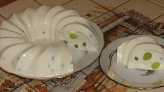 Нежнейший творожный десерт с виноградом