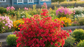 Титулованная красавица, неустанно цветущая с мая по октябрь: великолепный многолетник весь сезон восхищает пышными красными цветами